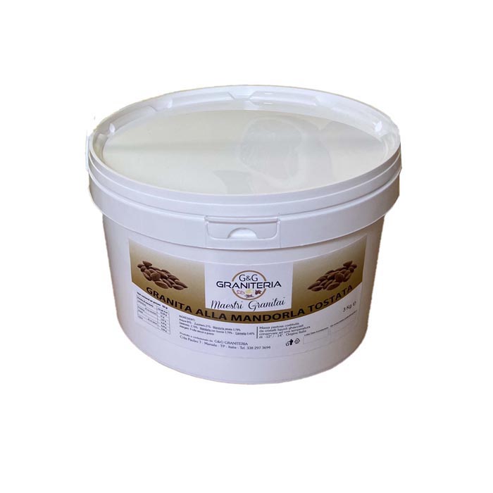 PREPARATO PER GRANITA ALLA MANDORLA TOSTATA SECCHIO 3 KG