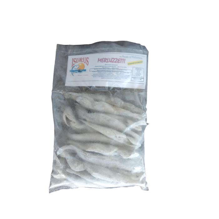 MERLUZZETTI EVISCERATI INFARINATI IQF 1 KG SGOCCIOLATI