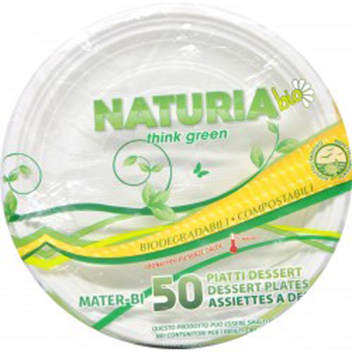PIATTI DESSERT MTB BIO 50 PEZZI 20 CONFEZIONI ARISTEA