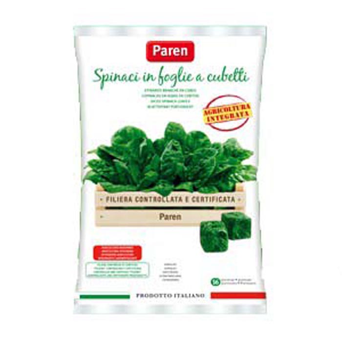 SPINACI CUBETTATI 1 KG 10 PEZZI