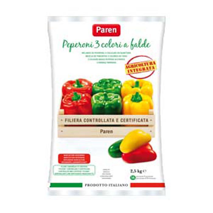 PEPERONI A FALDE 3 COLORI 4 BUSTE DA 2,5 KG PAREN