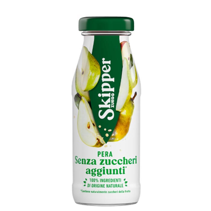 SUCCO PERA 24 BOTTIGLIE DA 200 ML SKIPPER  SENZA ZUCCHERI   AGGIUNTI
