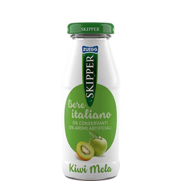SUCCO KIWI E MELA 24 BOTTIGLIE DA 200 ML SKIPPER