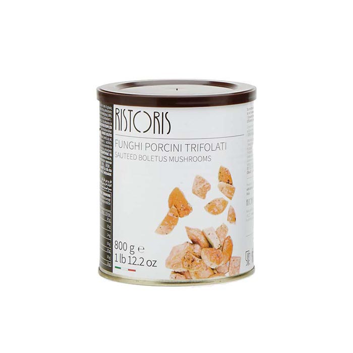 FUNGHI PORCINI TRIFOLATI LATTA 800 GR RISTORIS
