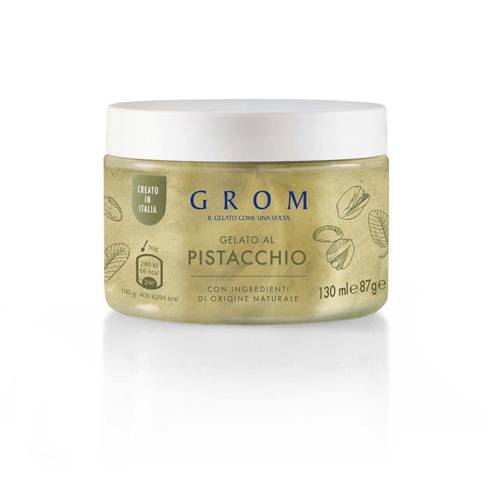COPPETTA PISTACCHIO 130 ML 16 PEZZI GROM