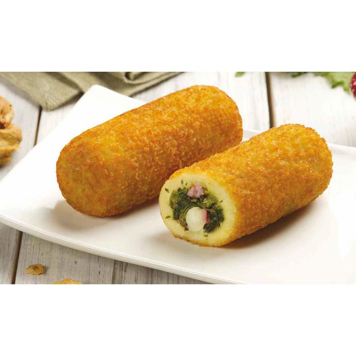 CROCCHE' SALSICCIA E FRIARIELLI 100 GR (2,5 KG 2 PEZZI)