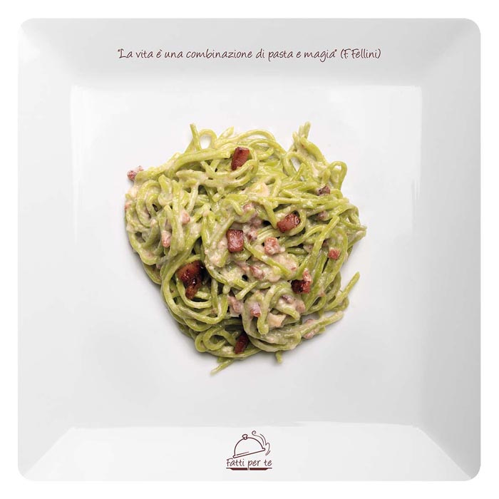TAGLIOLINI VERDI SPECK E GORGONZOLA 300 GR 4 PEZZI FATTI PER TE