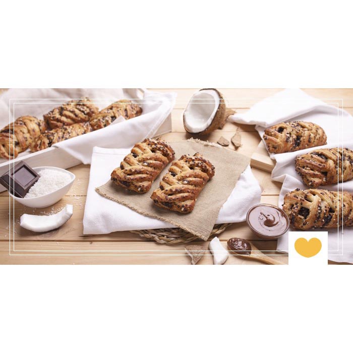 TRECCIA COCCO E CIOCCOLATO 90 GR 52 PEZZI DOLCE VITA