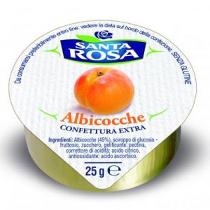 CONFETTURA IN ALLUMINIO ALBICOCCA 25 GR 120 PZ SANTA ROSA