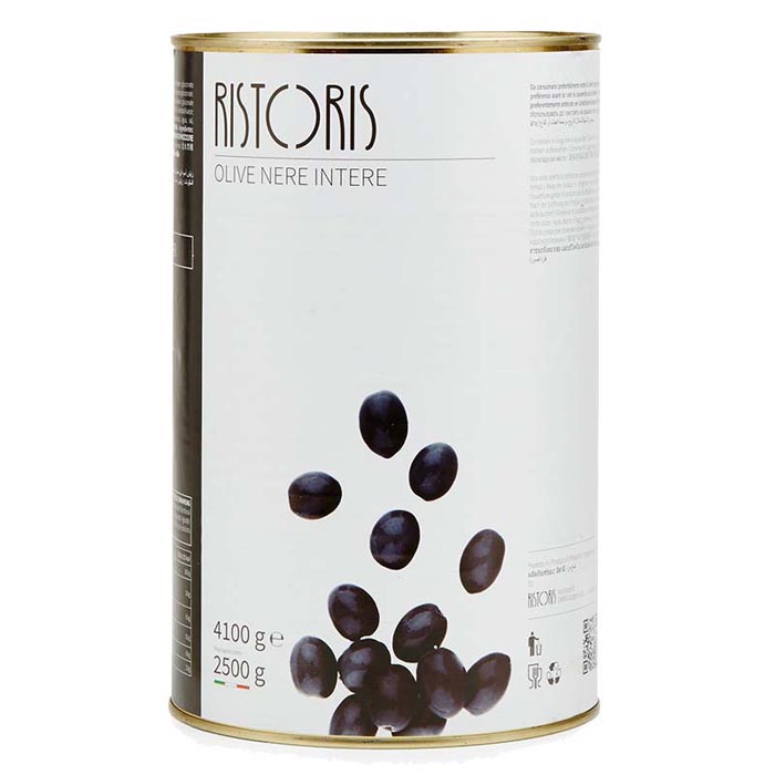 OLIVE NERE INTERE LATTA 5 KG RISTORIS