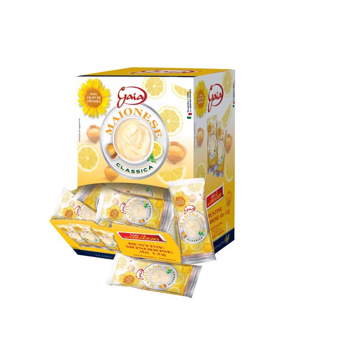 MAIONESE CLASSICA BUSTINE 12 GR 102 PEZZI GAIA