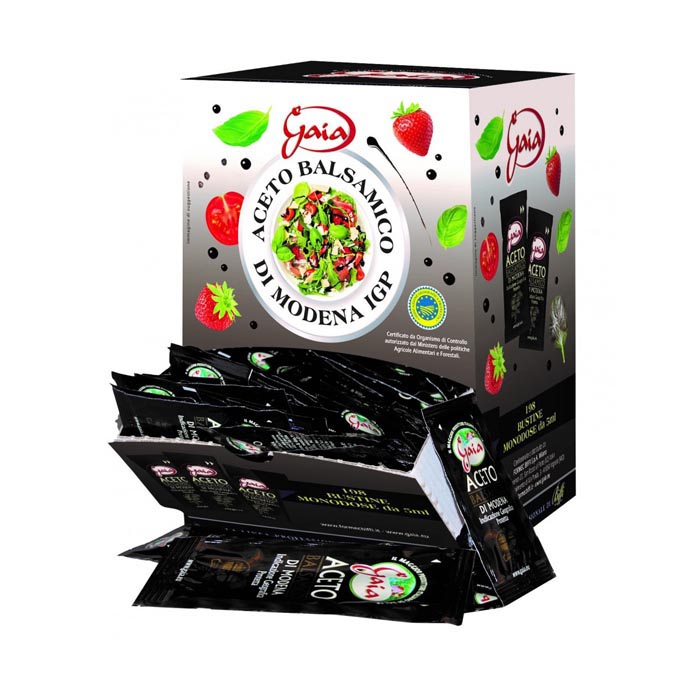 ACETO BALSAMICO  198 BUSTINE MONODOSE DA 5 ML GAIA